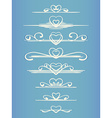 calligraphic line vector image vector image