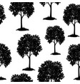 chestnut trees seamless vector image