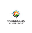 gps landscape logo design concept template vector image