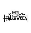 happy halloween text banner vector image vector image