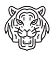 tiger face icon vector image