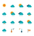 weather icons flat vector image