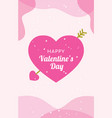 happy valentines day valentines day card vector image vector image