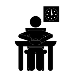 Man eating icon Royalty Free Vector Image - VectorStock