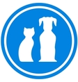 pet blue icon vector image