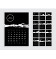 wall calendar 2019 template planner diary vector image