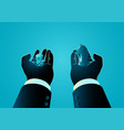 choosing between gambling or strategic in business vector image vector image