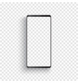 modern realistic black smartphone vector image