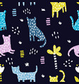 dark wild pattern vector image vector image