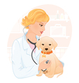 veterinarian vector image