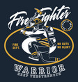 fire fighter vector image vector image