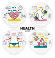 healthy lifestyle concept vector image