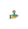 growth icon design marketing vector image
