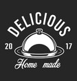 monochrome kitchen utensil logotype vector image