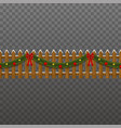 seamless christmas fence vector image