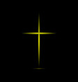abstract golden cross vector image
