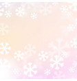christmas winter frosty background snowflakes vector image