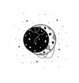 mystical moon and stars stars constellations vector image vector image