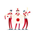 japanese flag japan people vector image