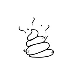 Poop icons graphic design elements Royalty Free Vector Image