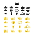 gold crown clip art set vector image