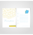 elegant background with lace ornament vector image