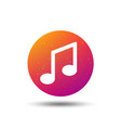 music icon musical note sign vector image
