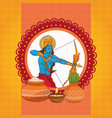 happy dussehra festival india vector image vector image