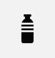 bottle icon plastic water container beverage milk vector image vector image