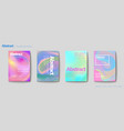 fluid liquid style brochure vector image vector image
