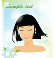 smiling woman vector image vector image