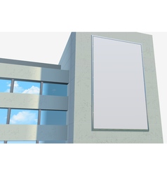 Ocean view with the cloud board blank space Vector Image