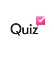 quiz poll logo icon or interview discussion vector image