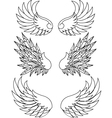 angel wings vector image