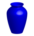 blue vase vector image vector image