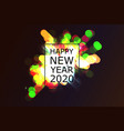 2020 happy new year background vector image vector image