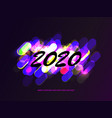 2020 happy new year background vector image vector image