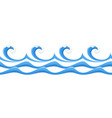 abstract seamless of water waves isolated vector image
