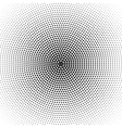 radial halftone black background pattern vector image vector image