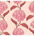 seamless pattern with hydrangea vector image vector image