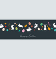 happy easter egg greeting card background vector image vector image