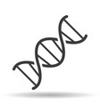 dna helix icon line style vector image