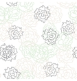 romantic rose and peonies seamless pattern vector image vector image