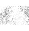 black grainy texture isolated on white vector image