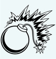 detonation of bomb vector image vector image