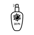 icon of sun protection spray vector image