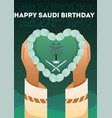 saudi national day poster vector image