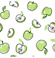 beautiful seamless doodle pattern with cute vector image vector image