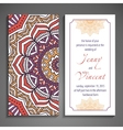 elegant indian ornamentation on a dark background vector image