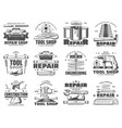 repair service and work tools icons vector image
